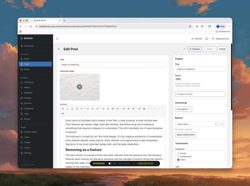 WordPress тепер має безпечну альтернативу: Cloudflare представляє CMS EmDash