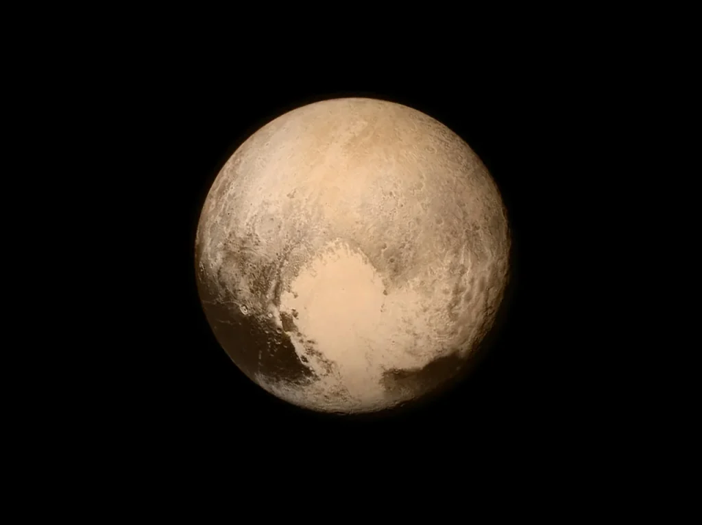 Плутон, знятий космічним апаратом New Horizons у 2015 році (Фото: NASA)