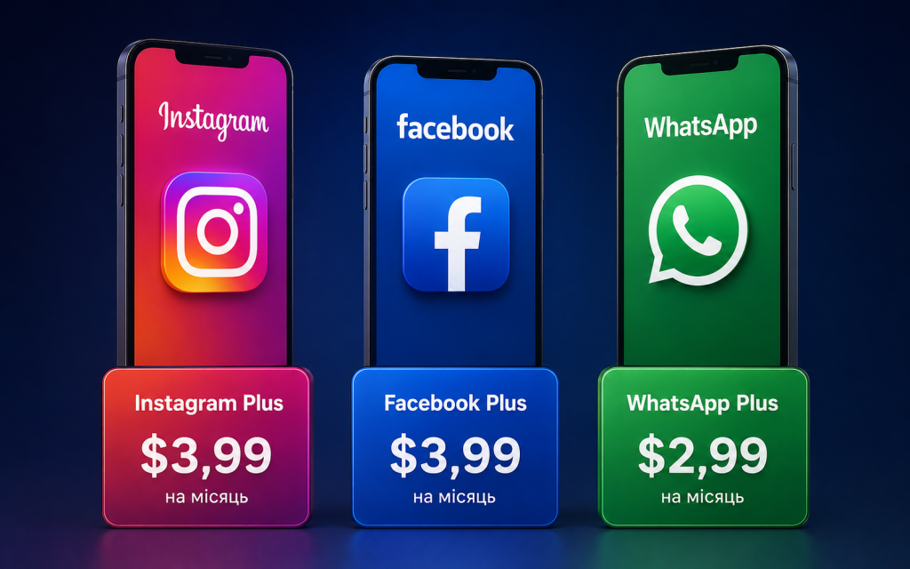 Meta запускає платні підписки для Instagram, Facebook і WhatsApp — і це лише початок