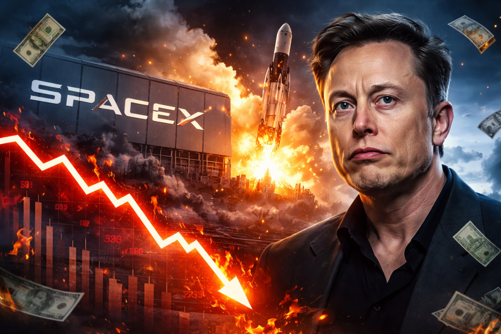 Ілон Маск втратив рекордні $350 млрд за тиждень: що стоїть за обвалом SpaceX