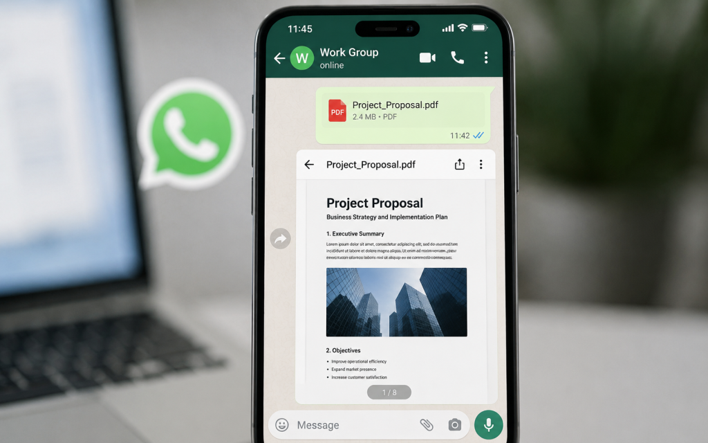 У WhatsApp з'явився вбудований перегляд PDF-файлів, музикою зі Spotify тепер можна ділитися у статусі
