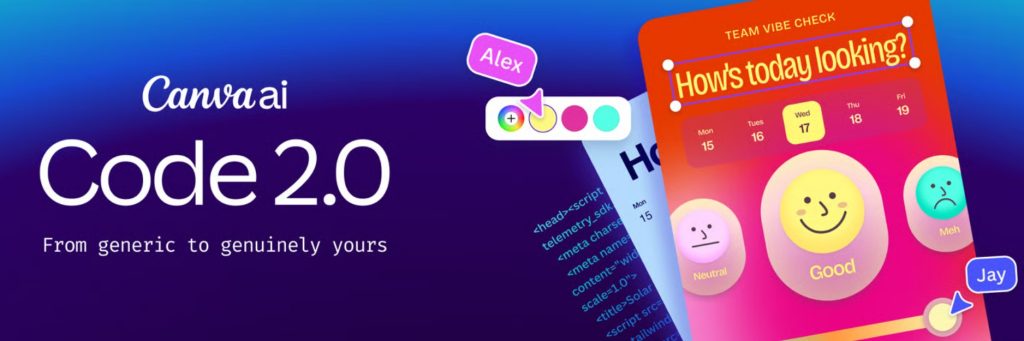 Canva Code 2.0: вайб-конструктор сайтів став доступний навіть безкоштовним акаунтам