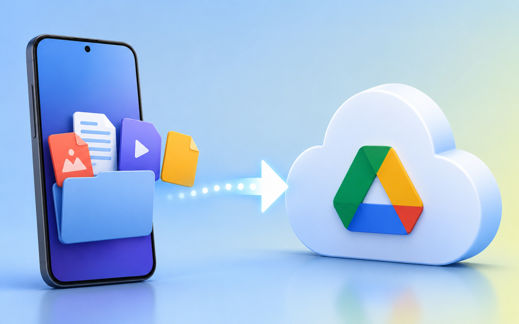 Файли, завантажені на смартфон, тепер будуть автоматично скопійовані на Google Диск