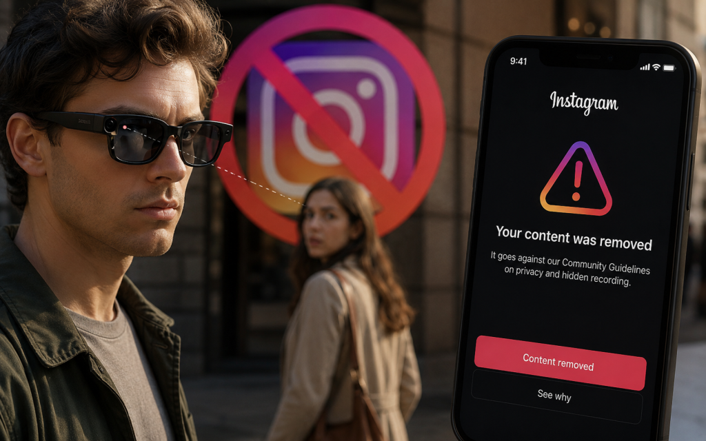 Instagram почав банити за відео, зняте прихованою камерою в смарт-окулярах