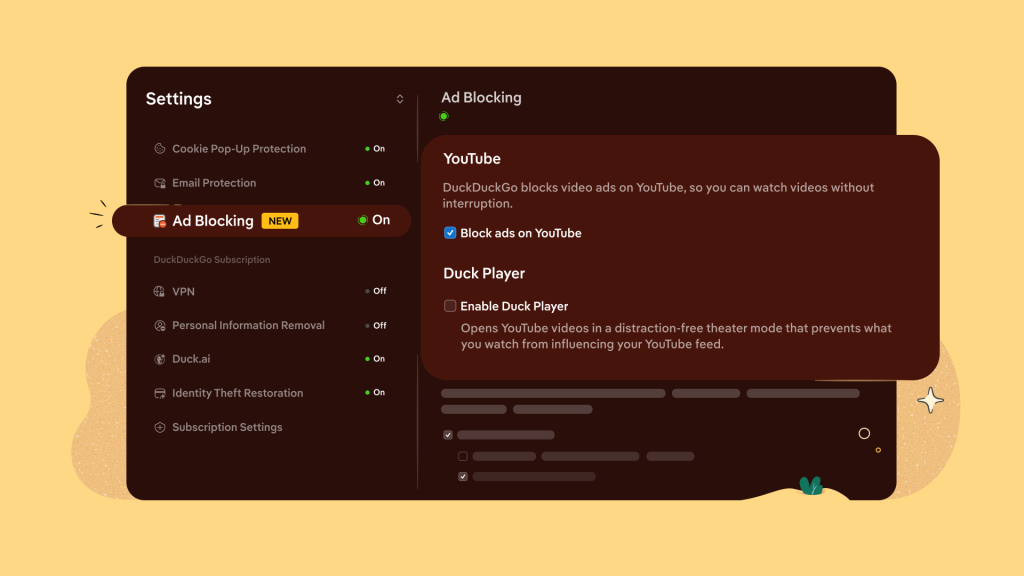 Оновлений браузер DuckDuckGo блокує рекламу на YouTube за замовчуванням