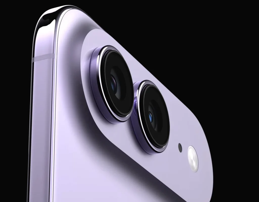 Можливий вигляд iPhone Air 2 в лавандовому кольорі (Фото: fpt./YouTube)