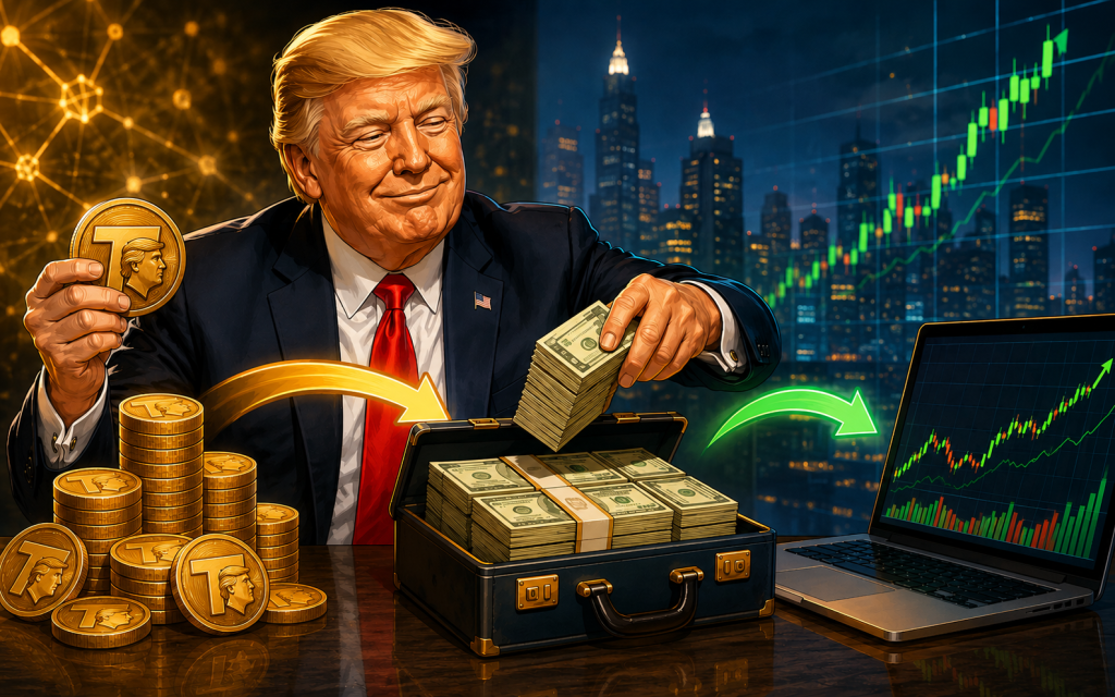 Стратегія Трампа: швидко заробити на криптовалюті, вийти в кеш та інвестувати в акції